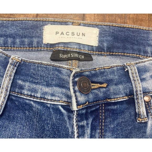 Pacsun Jeans Womens Size 26 Blue Ankle Jegging Skinny Stretch Denim - Picture 8 of 14